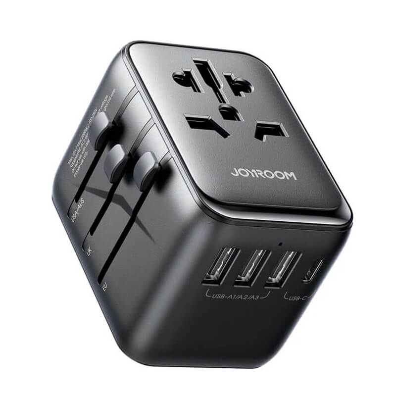 Jr-tcw01 17W 4-port Universal Travel Adapter Black