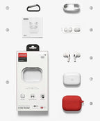 JOYROOM JR-T03S PRO(NX3) WIRELESS HEADPHONES WHITE WITH THIN RED CASE