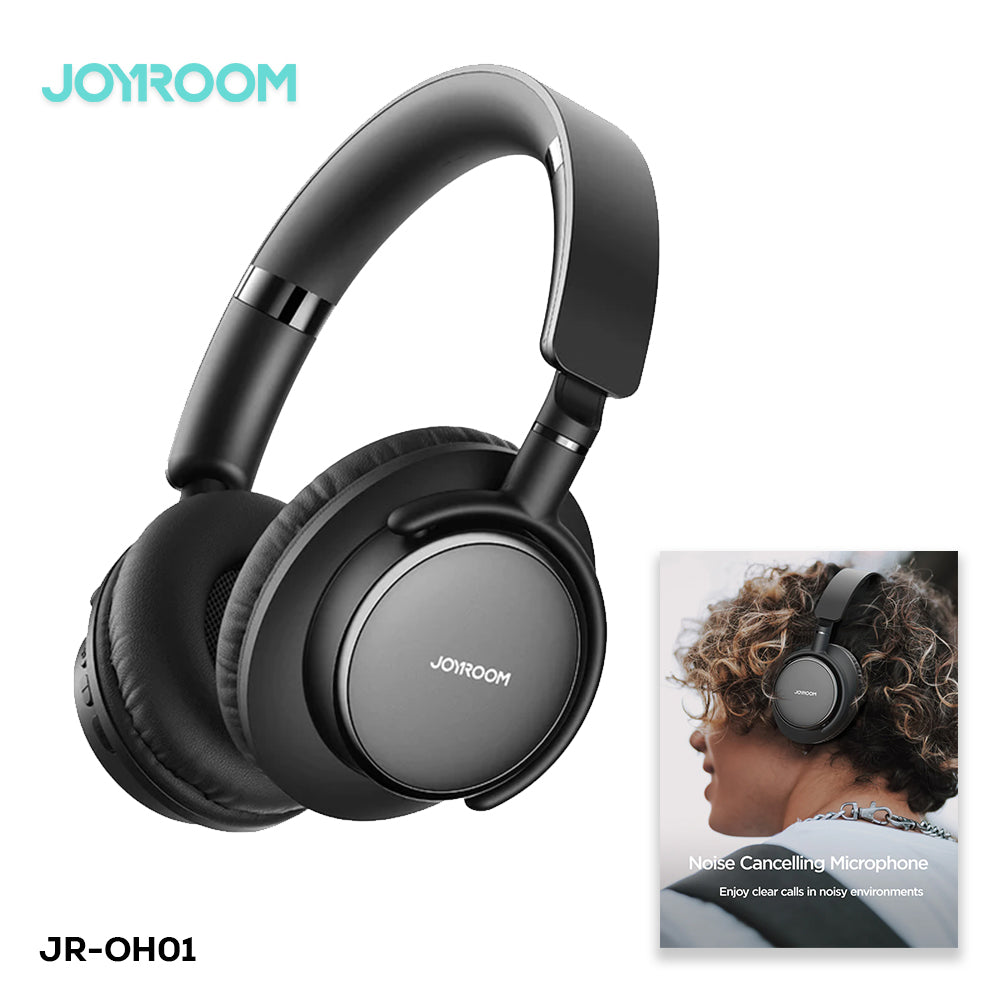 ORIGNAL JOYROOM OH1 Bluetooth Headset – Black | BT 5.0 | 15H Playtime | Type-C Charging